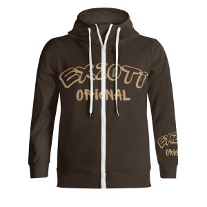 Exzoti Full Zip Turtleneck Streetwear Hoodie